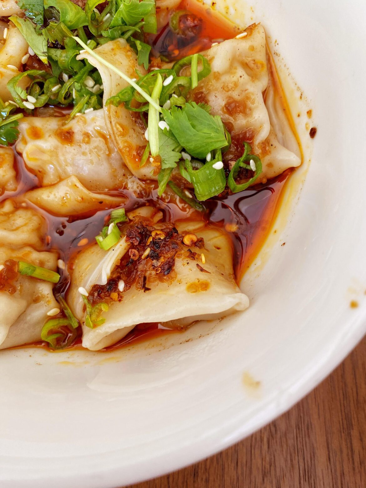 liu’s cafe: spicy wontons - so good!