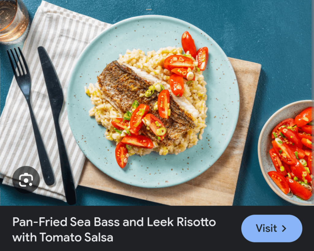 Looking for the Sea bass and Leek risotto recipe!!!