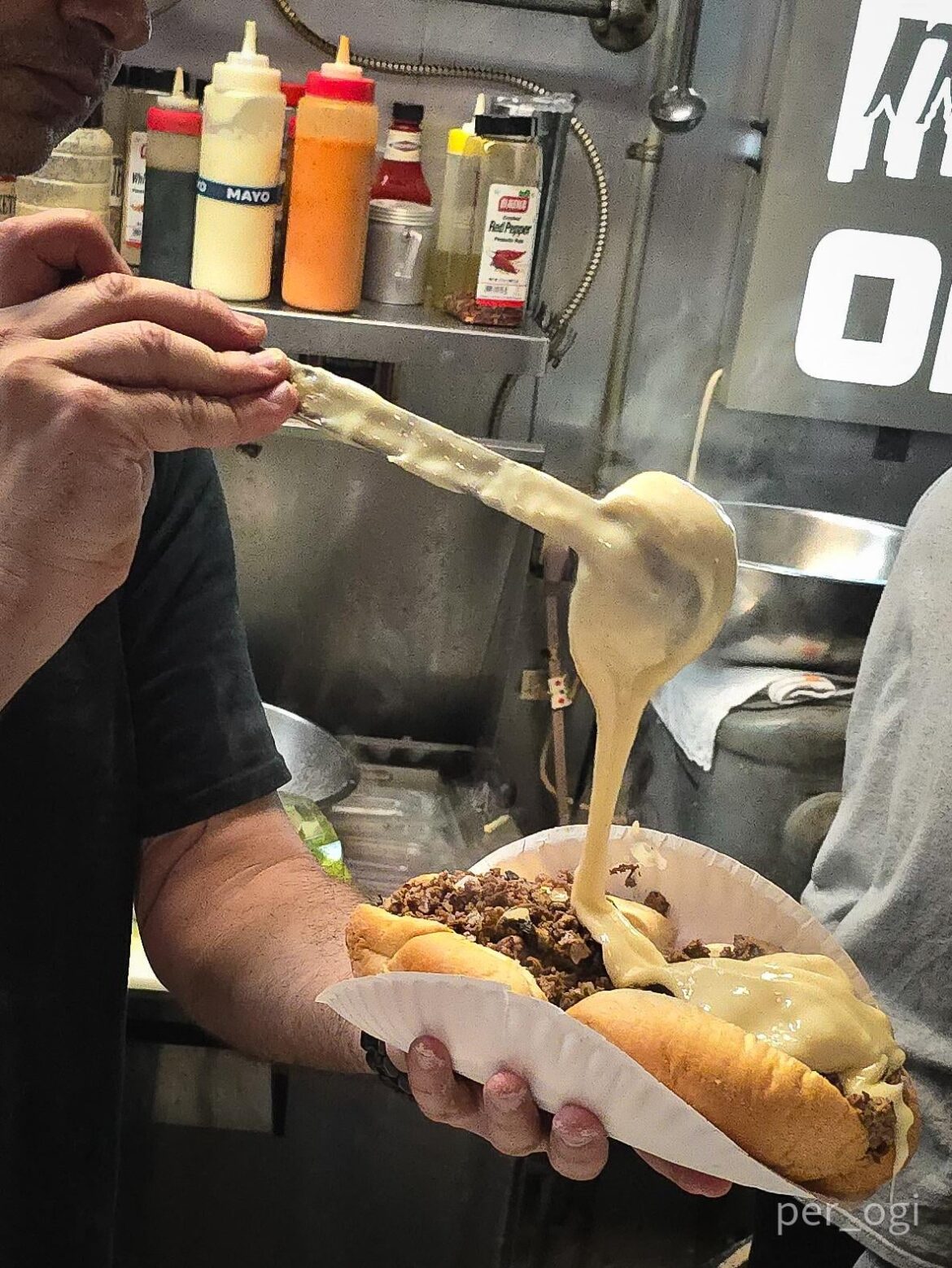 Cheese steak w/ white American from Mr. Z's - Key West