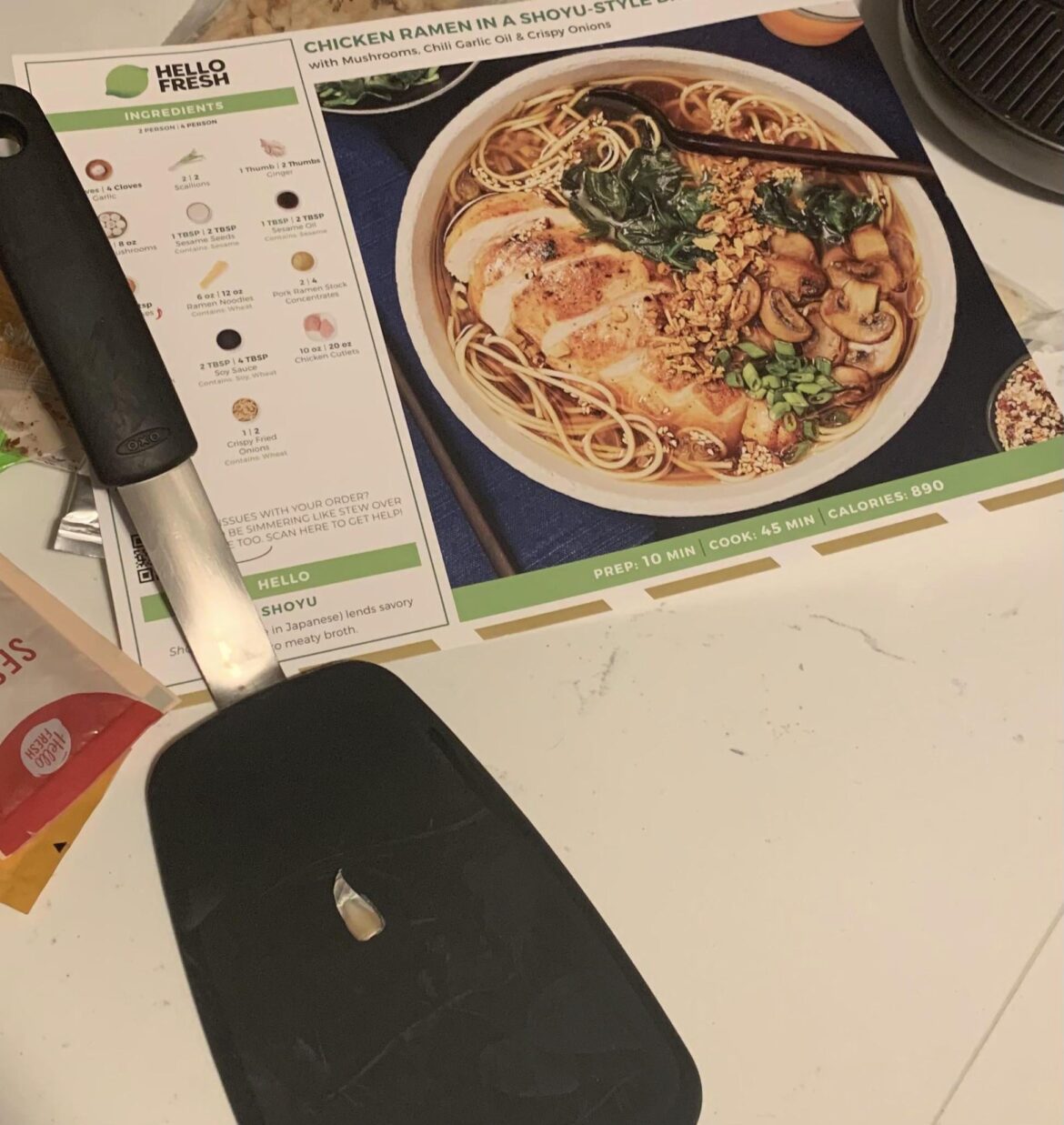 This is the size of the garlic they sent for the entire recipe