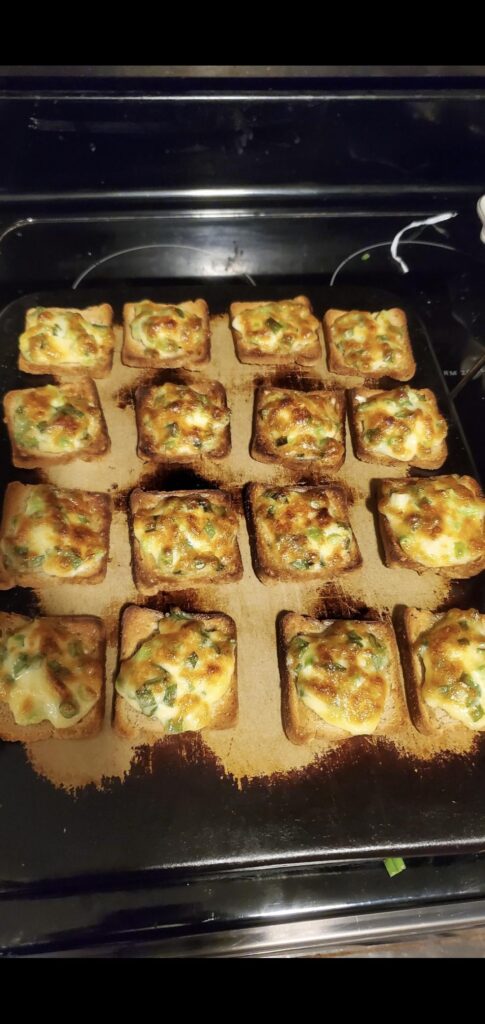 Something my family always made we called them jew toasts (dads sides jewish)