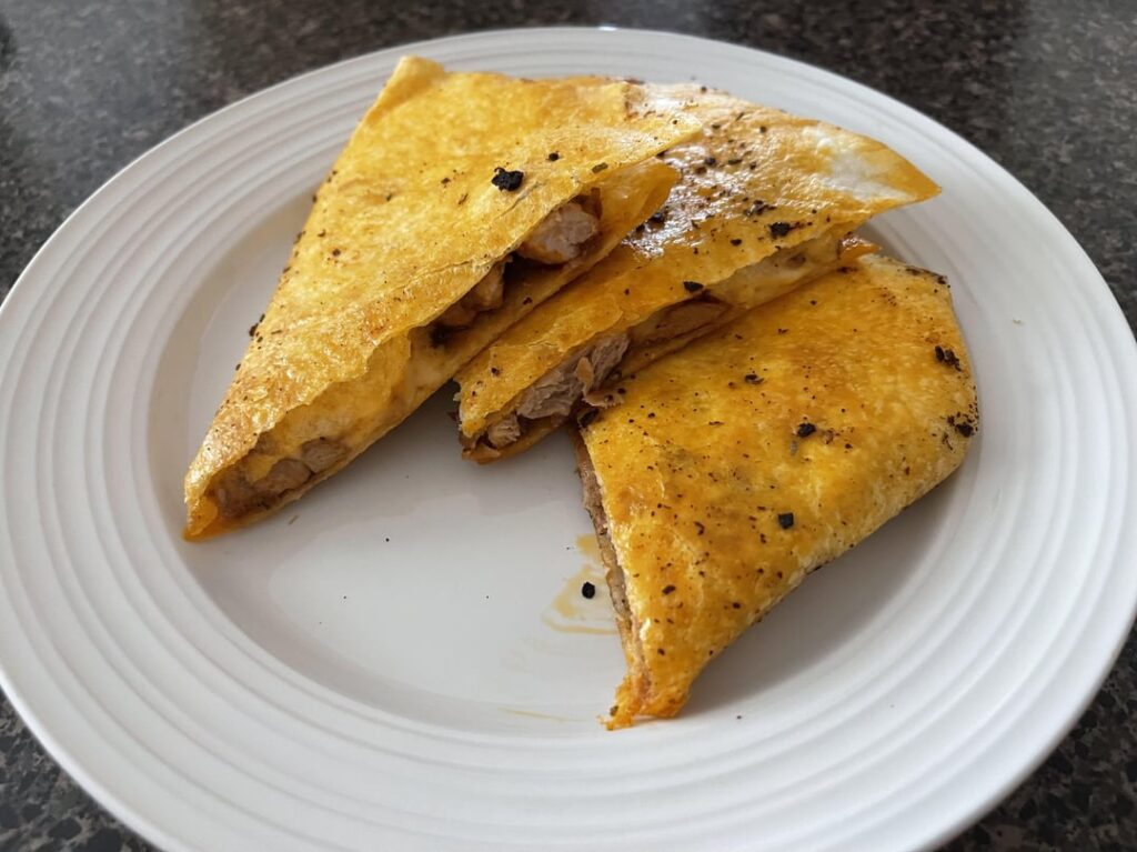 One-Pan Baja Chicken Quesadilla. Simple but delicious. Review Below ⬇️