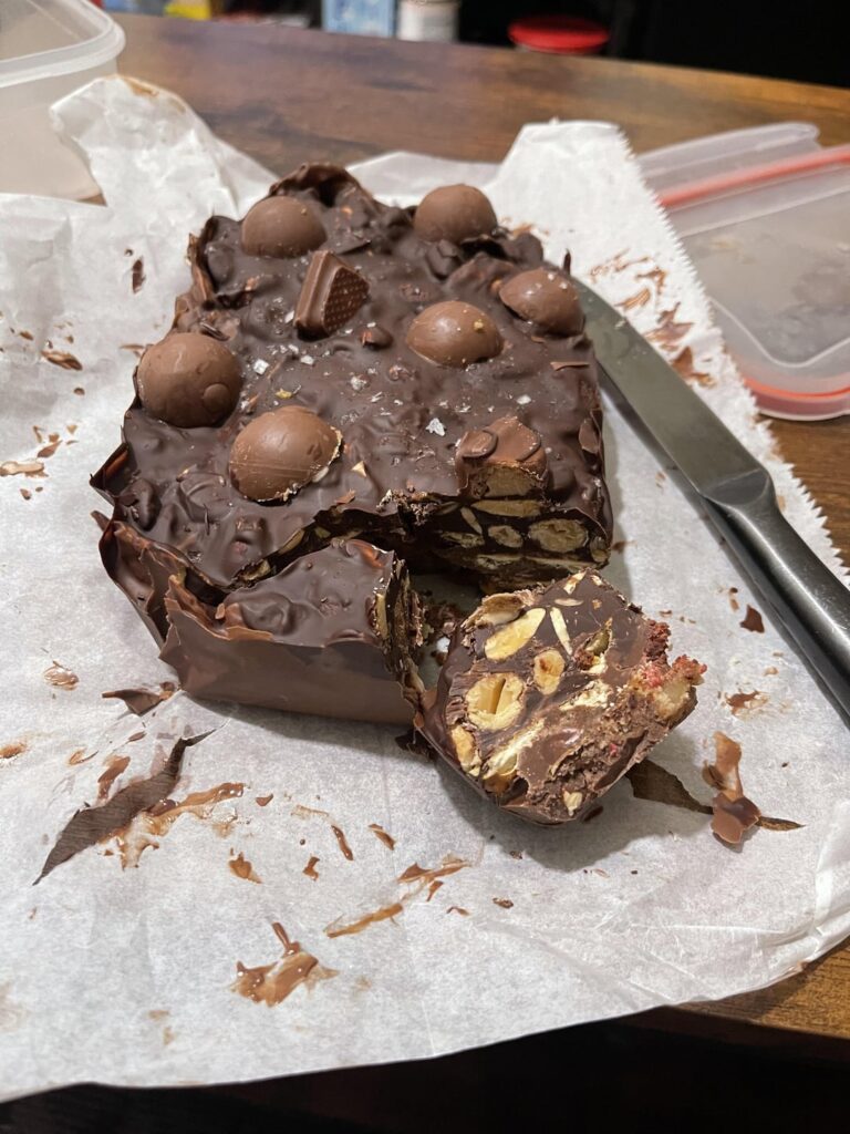 my first time making rocky road