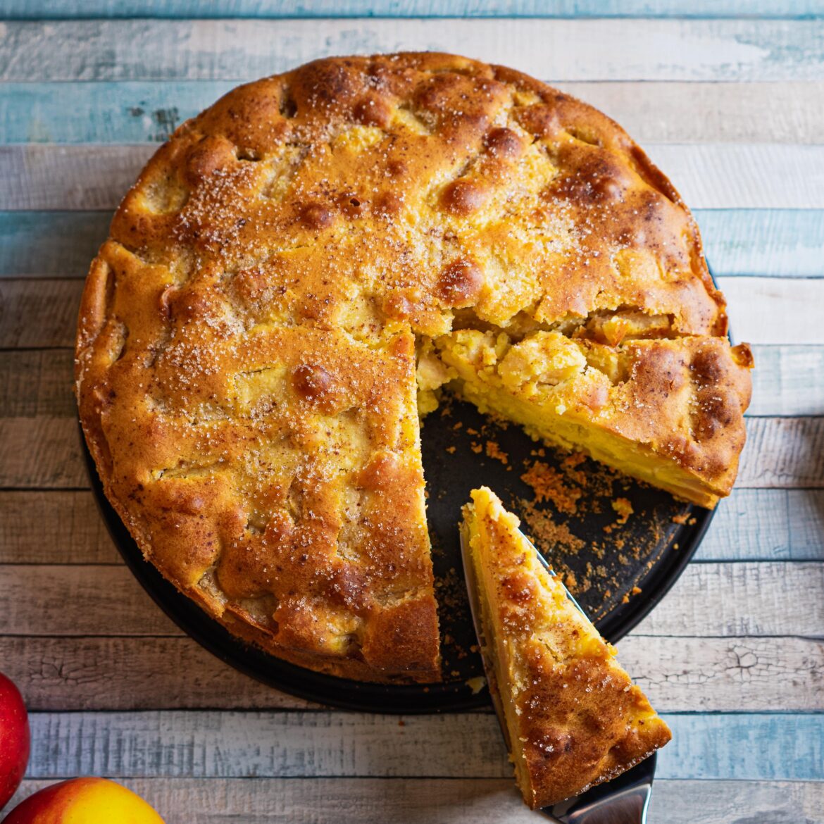 Moist cinnamon apple cake just like from grandma