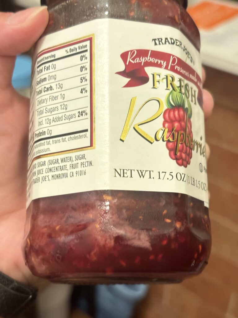 Trader Joe’s raspberry preserves Trader Joe’s raspberry preserves