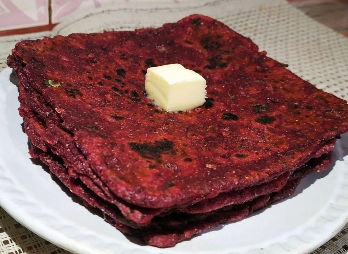 Beetroot paratha