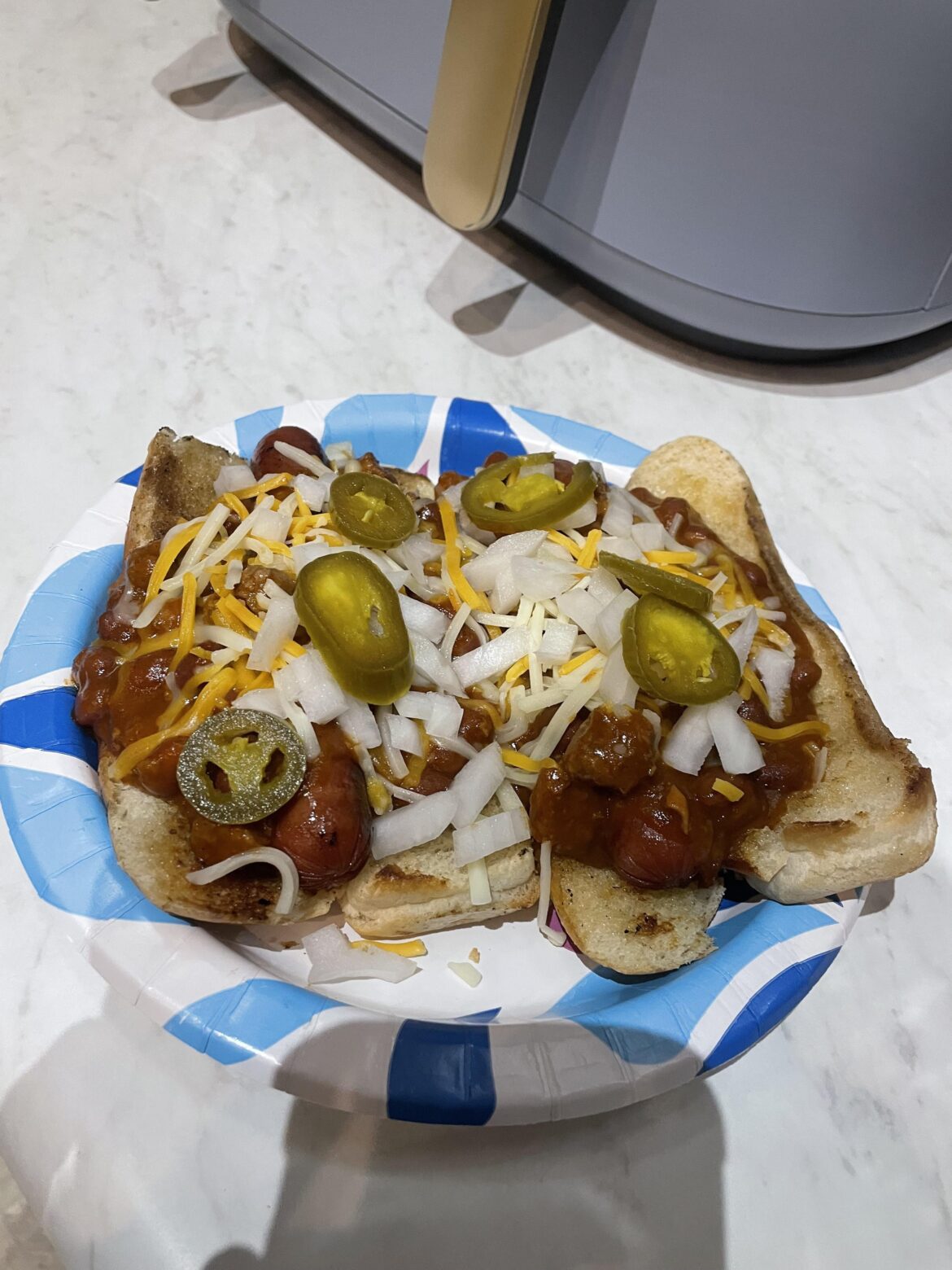 Chili Dogs on Nation Hotdog Day!!