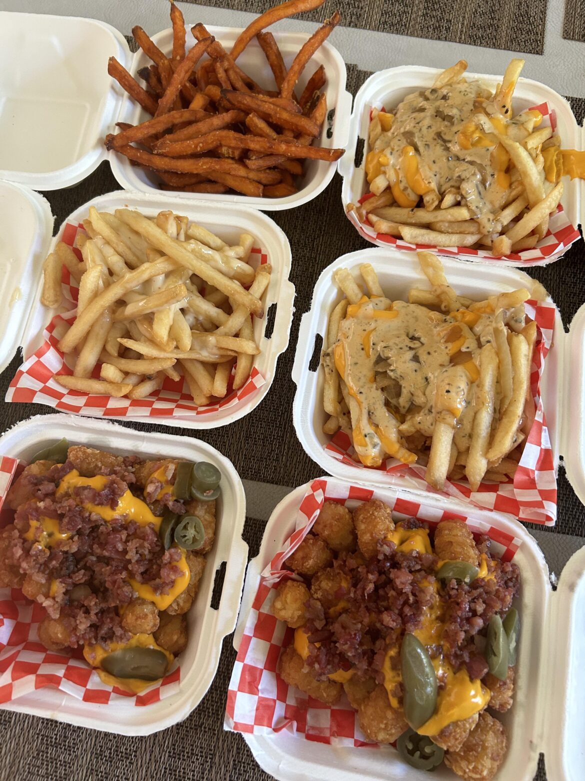 [I ate] french fries & tater tots