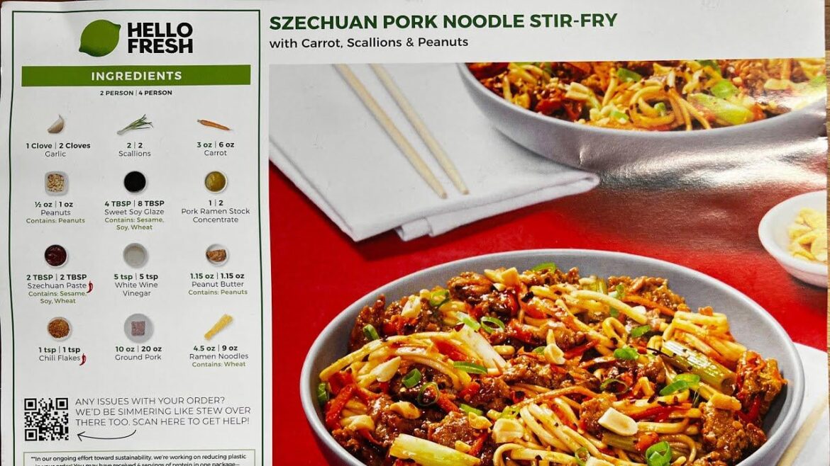 Help me recreate the Szechuan Pork Noodle stir-fry!