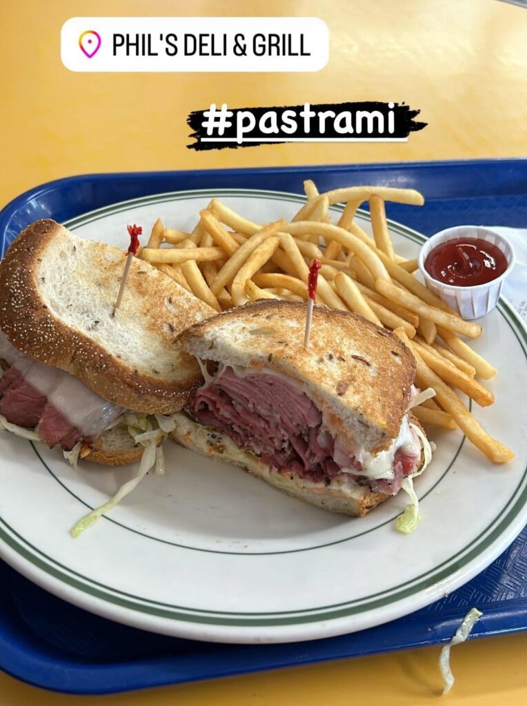 Pastrami and fries - Phil’s Deli- Farmer’s Market
