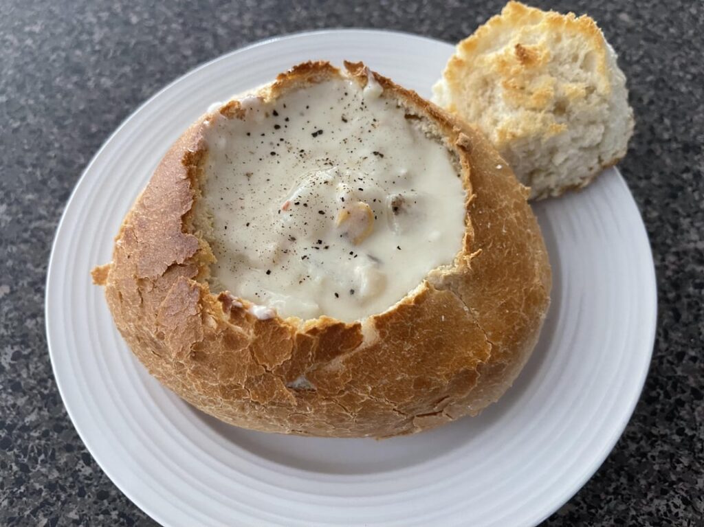 New England Clam Chowder Bowls. Review Below ⬇️