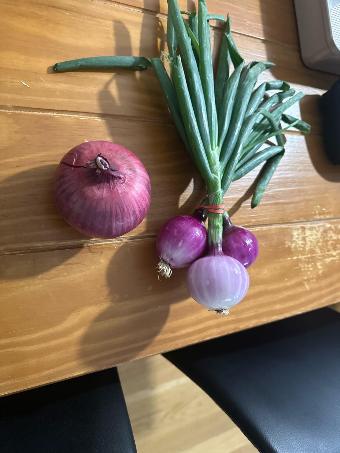 My local store was selling “purplette onions” — normal red one for scale