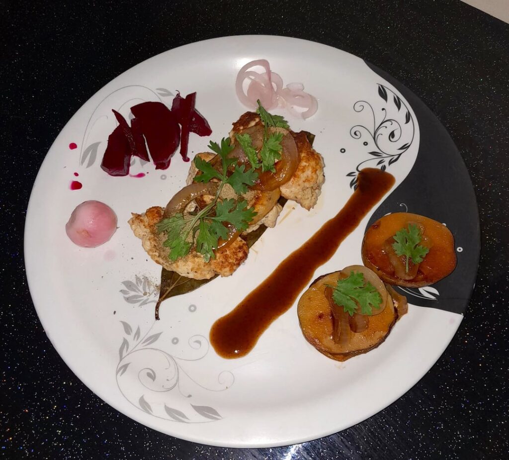 Doaba Himalaya Culinary Chicken Kebab & Roast Potato Plate