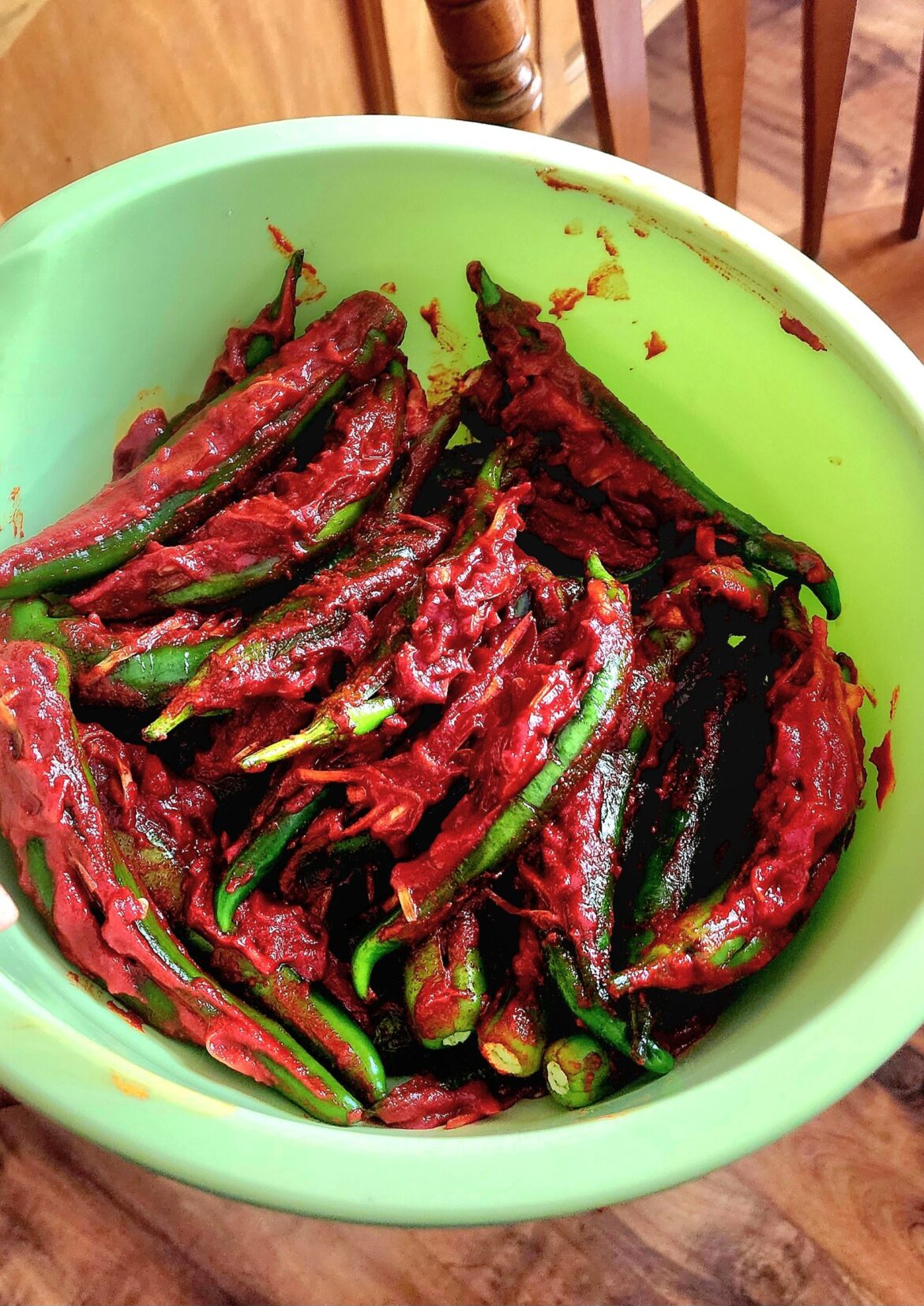 Excited to try a new kind of kimchi! - Gochu-sobagi