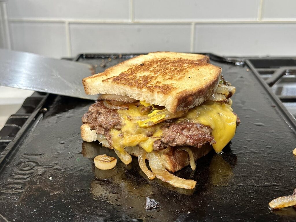 my patty melt has an entire onion in it