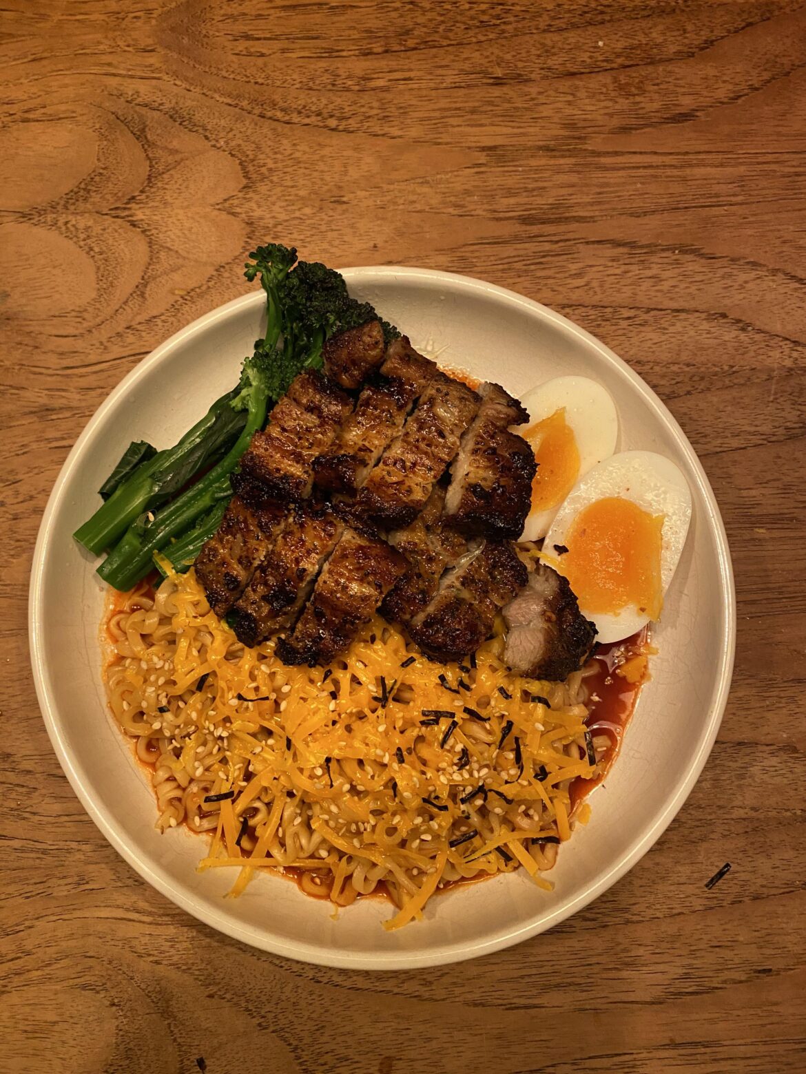 Spruced up the 2x spicy noodles