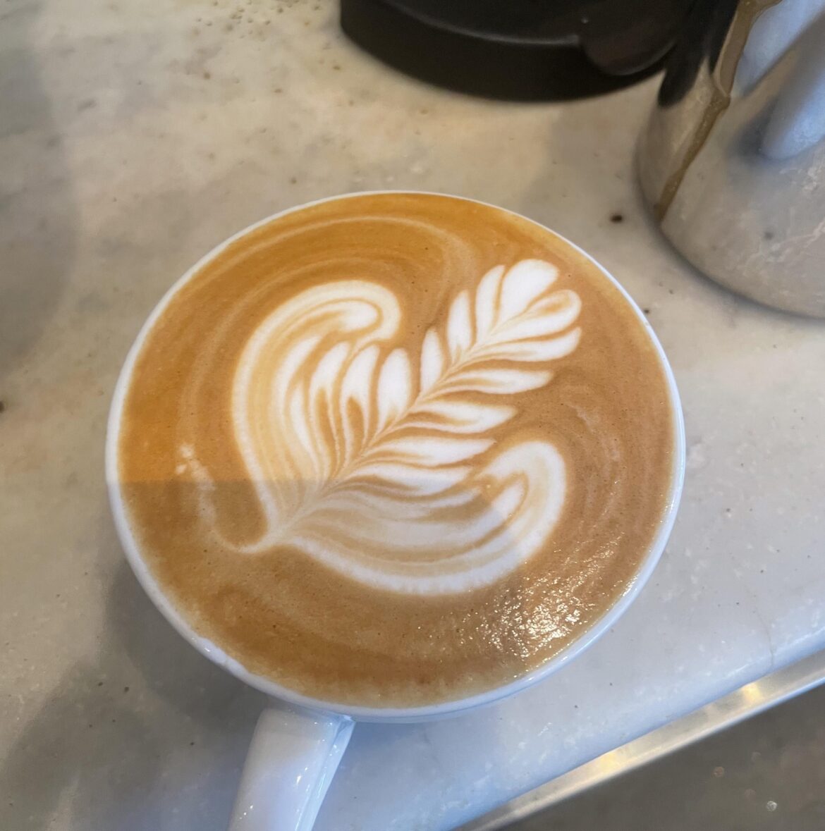 last day of my barista job today - this was my last flat white !