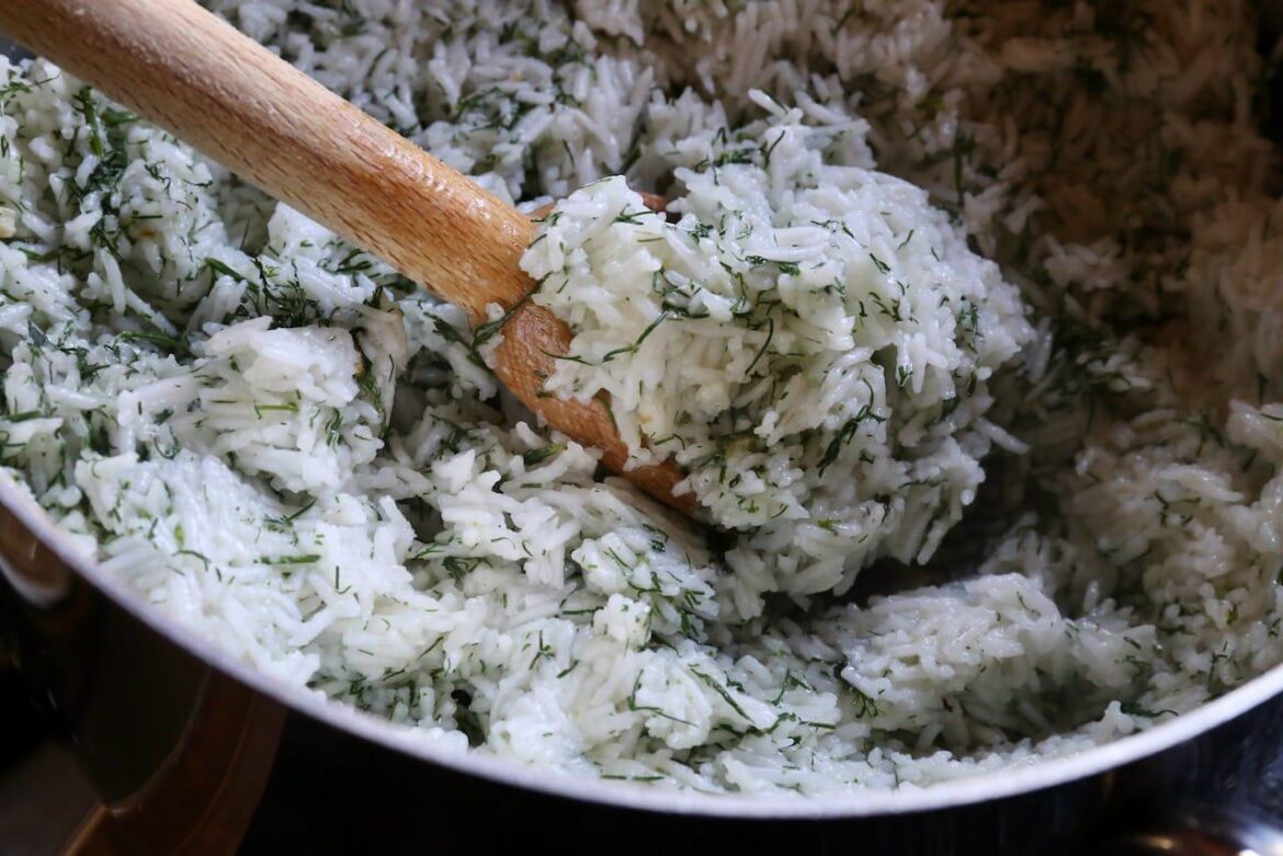 Fluffy Persian Lemon Dill Rice