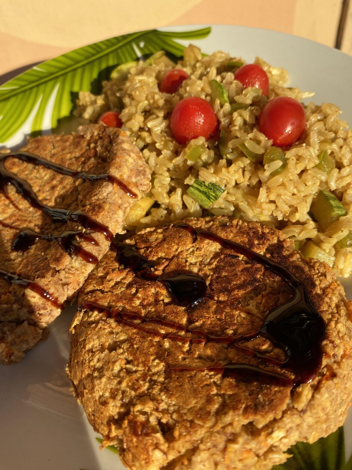 homemade quinoa burger