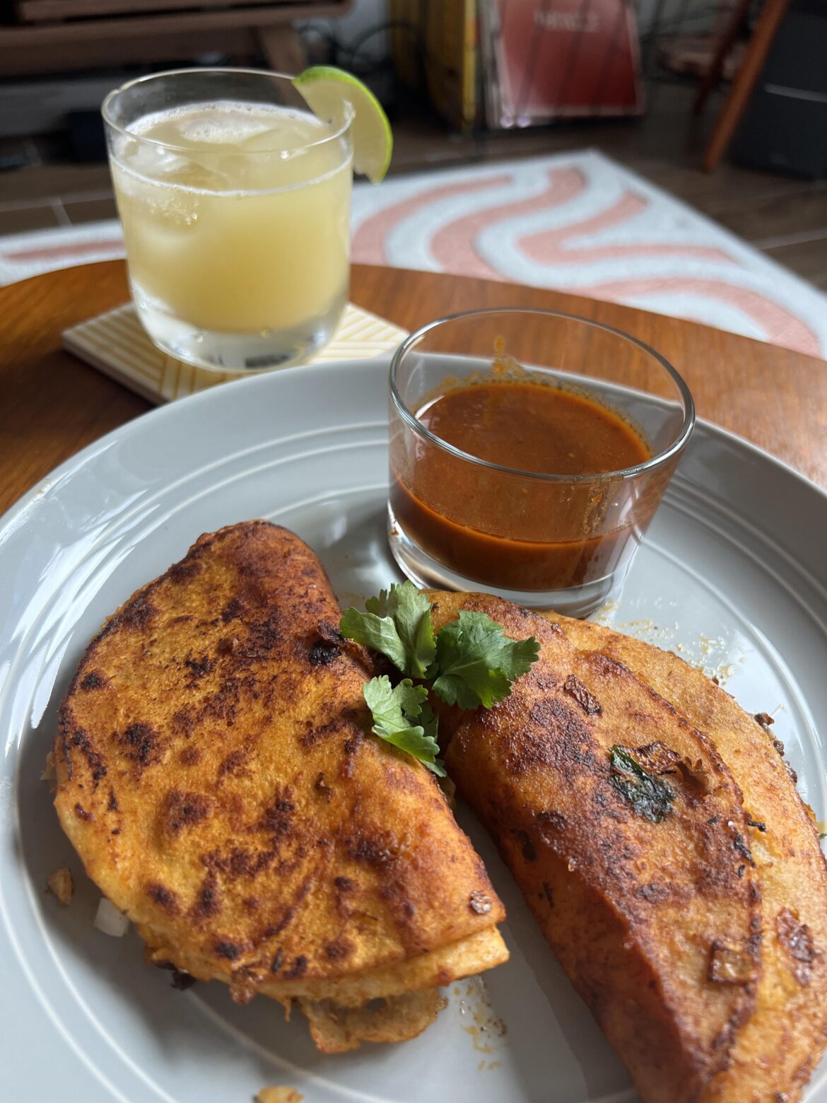 I made slow cooker Birria tacos!