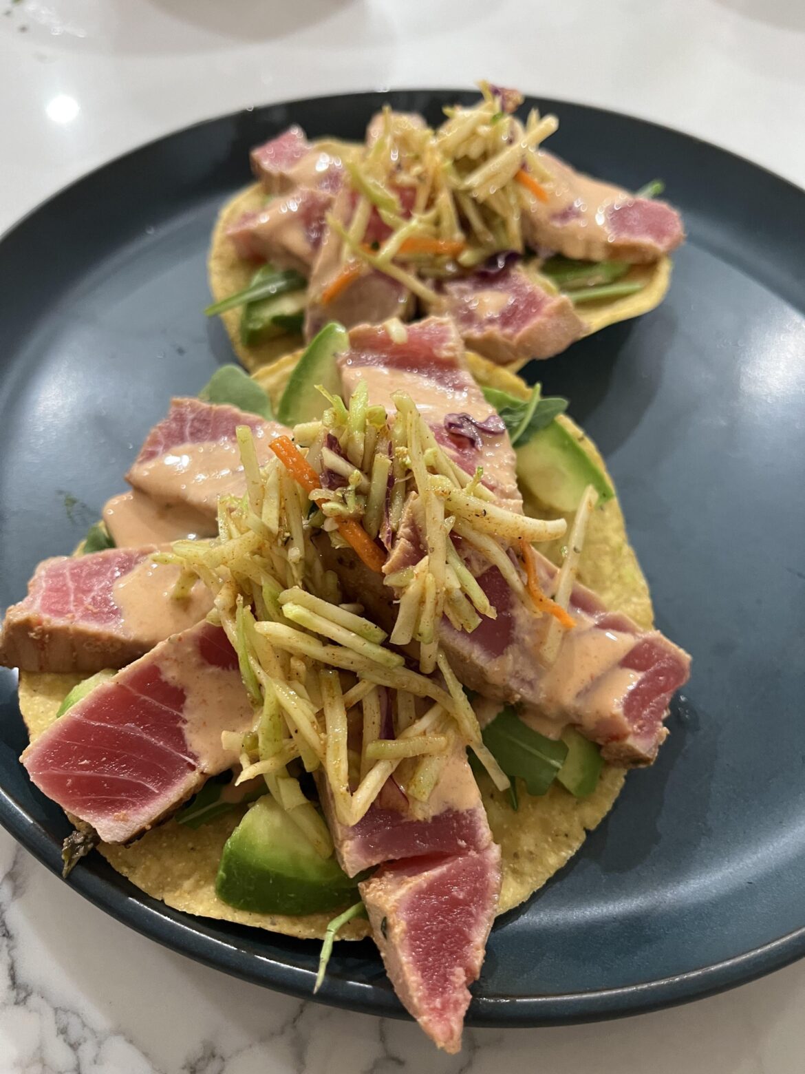 Seared Ahi Tuna Tostada