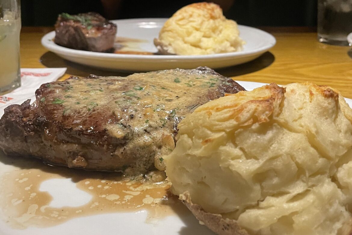 Steak dinner at Damon’s