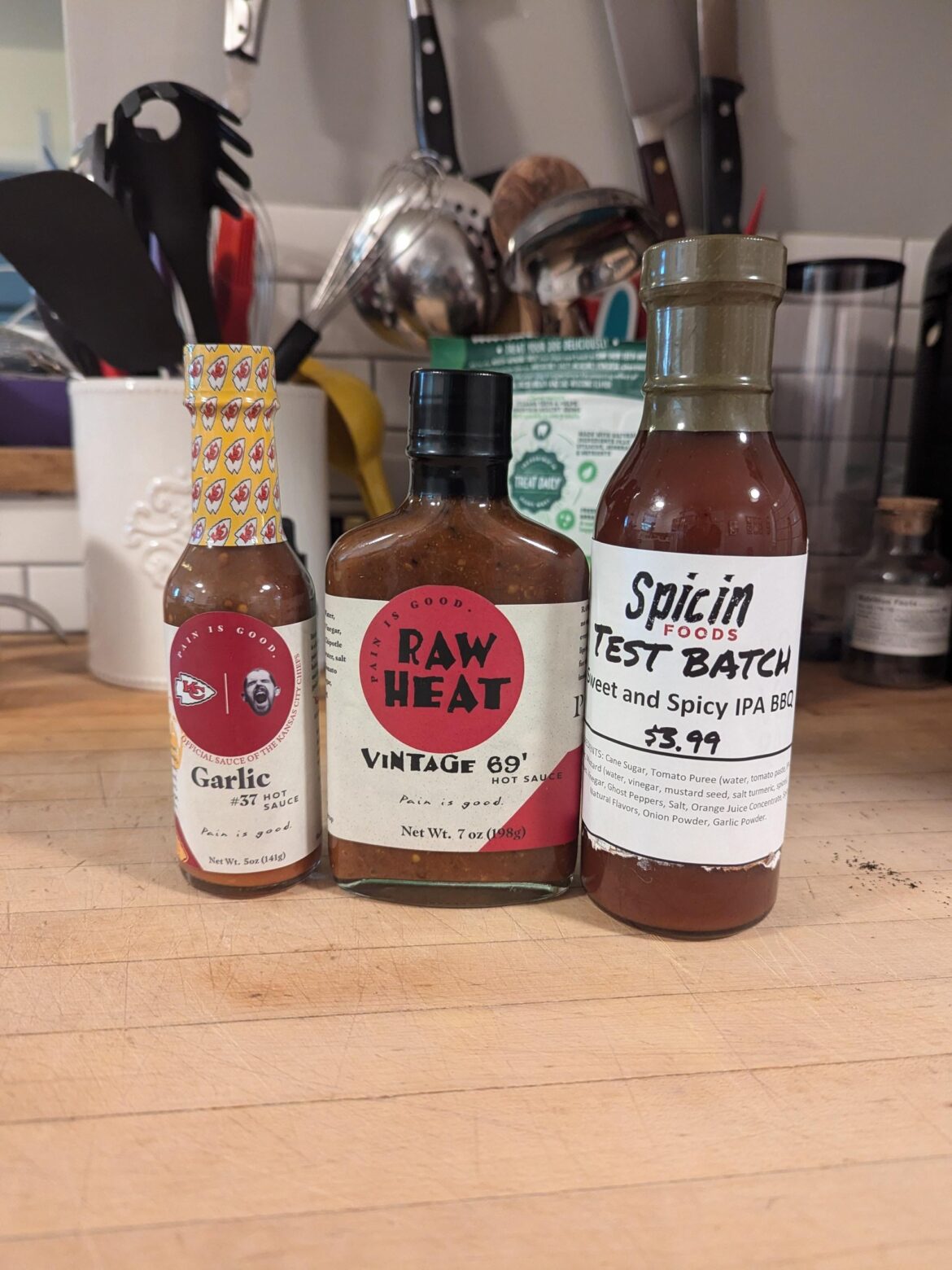 Got these for $8, two were on clearance. Don't snooze on Raw Heat. Excellent flavor Habanero mash with malt vinegar & garlic