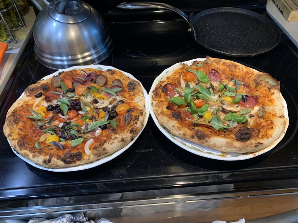 first pizza in my Adore pizza stove!