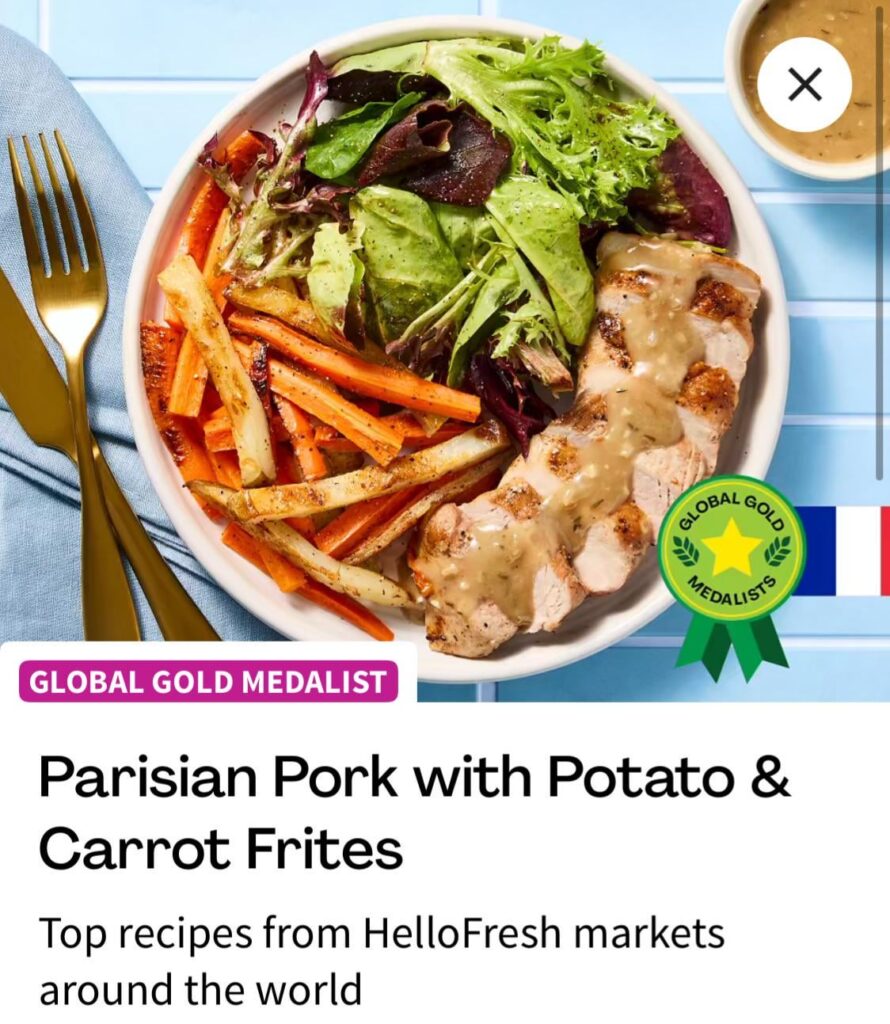 Global Gold Menu - Parisian Pork 5/5
