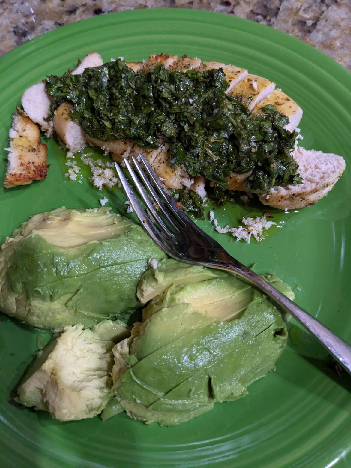 Chimichurri Chicken and Avocado