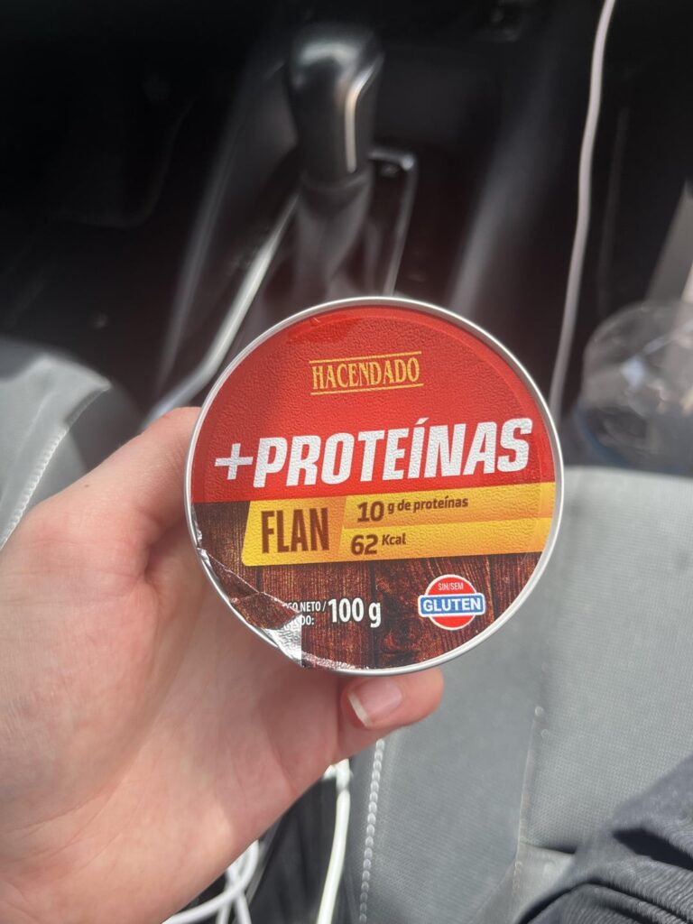 another spanish supermarket find! Protein Flan (62 cal / 10g protein)