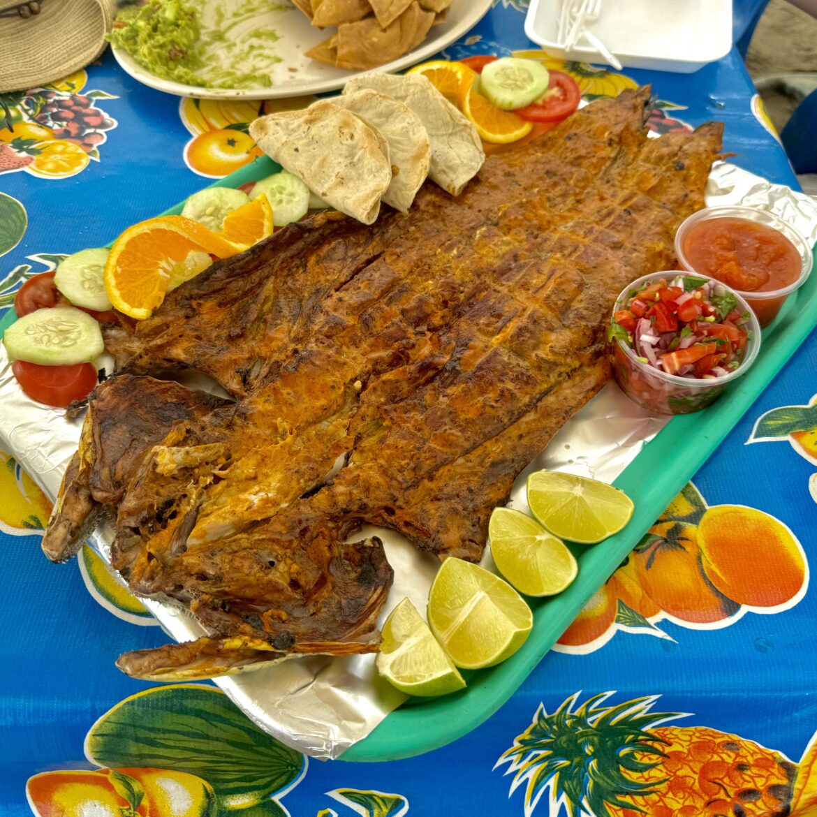 [i ate] Pescado Zarandeado on the beach in Sayulita
