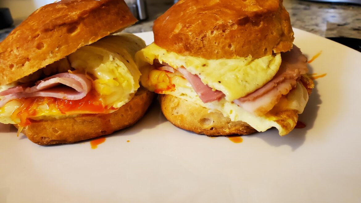 Biscuit breakfast sandwich