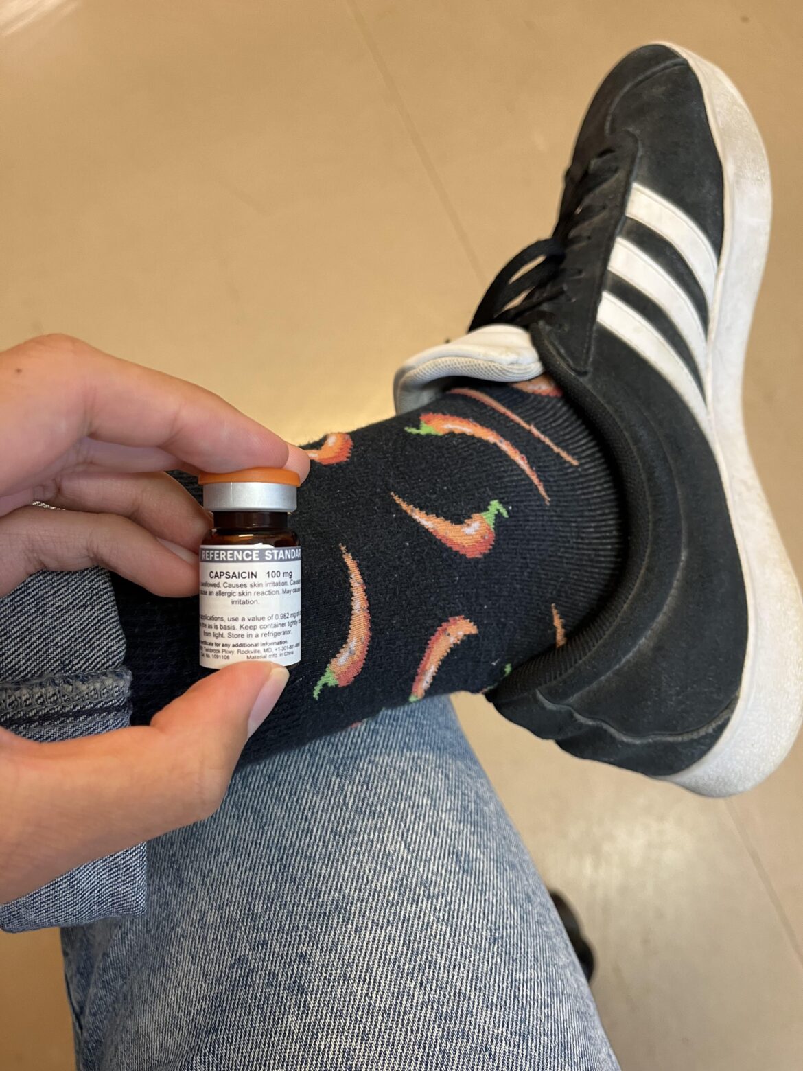 Got to handle some spicy stuff at work today. With the appropriate attire of course!