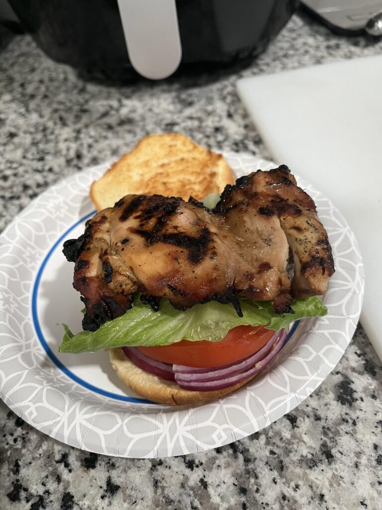 Grilled chicken sandwich