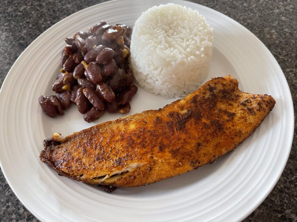 Cajun-Styled Blackened Tilapia, delicious!! Review Below ⬇️ Cajun-Styled Blackened Tilapia, delicious!! Review Below ⬇️