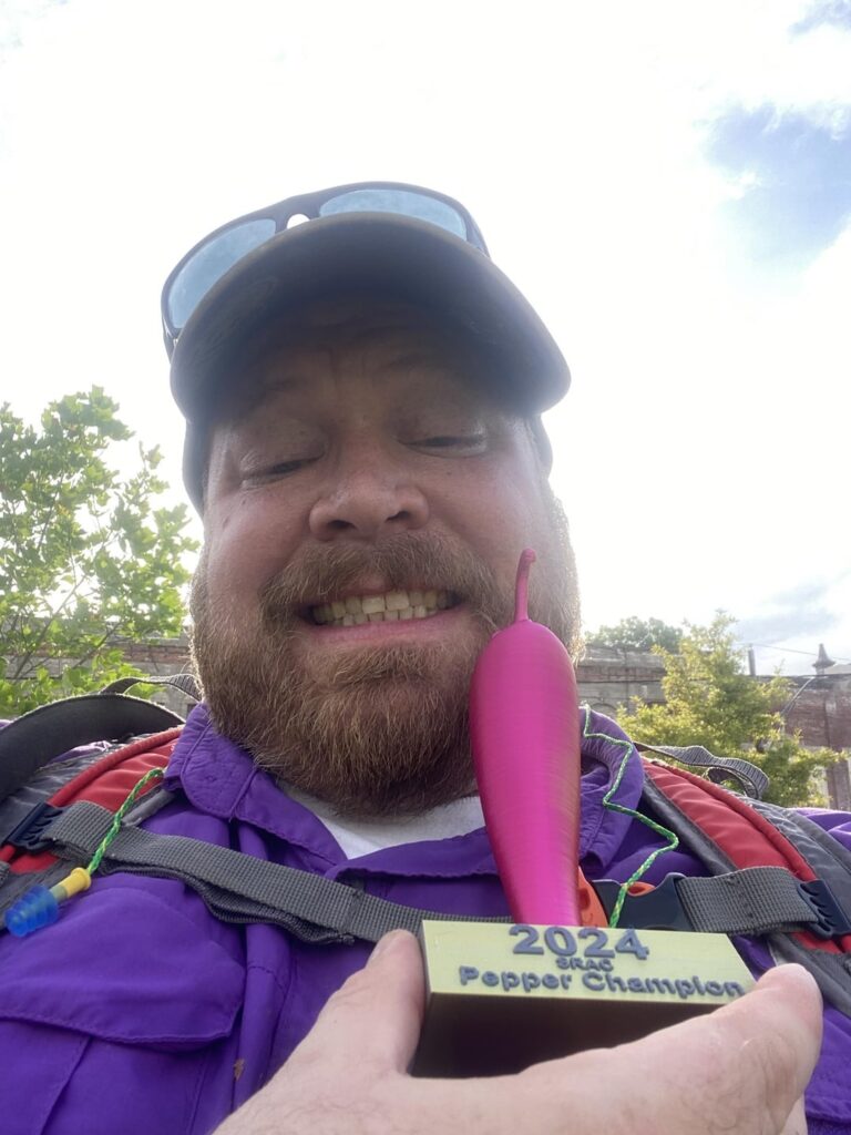 My 1st place trophy for my first ever pepper eating contest came in today!!!