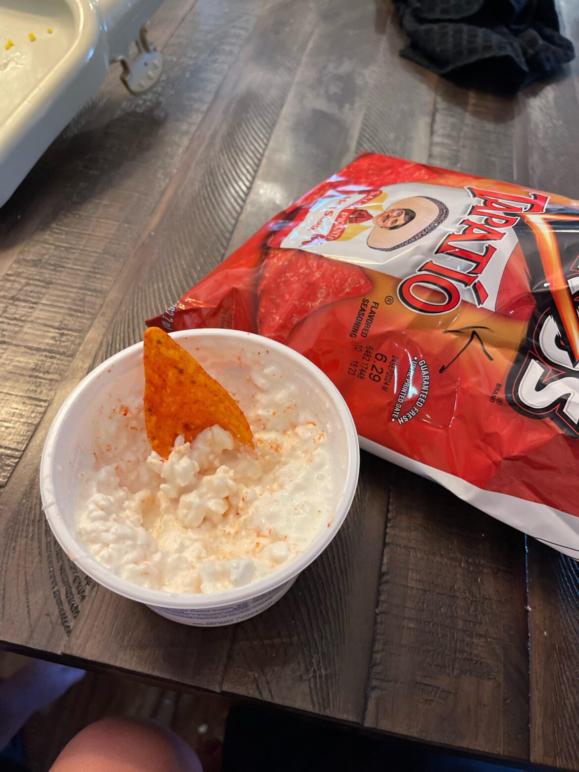 My coworkers think this is disgusting and they never heard of somebody eating chips with cottage cheese. How many people do this?