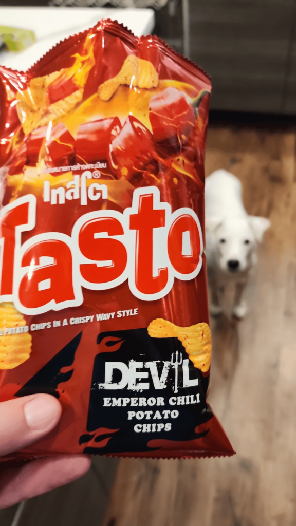 From Thailand. Taste 10/10. Spice level 5/10. Fantastic.