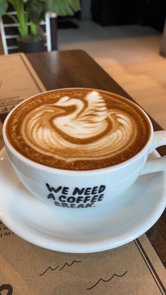 Latte from Baristart Coffee, Philippines.