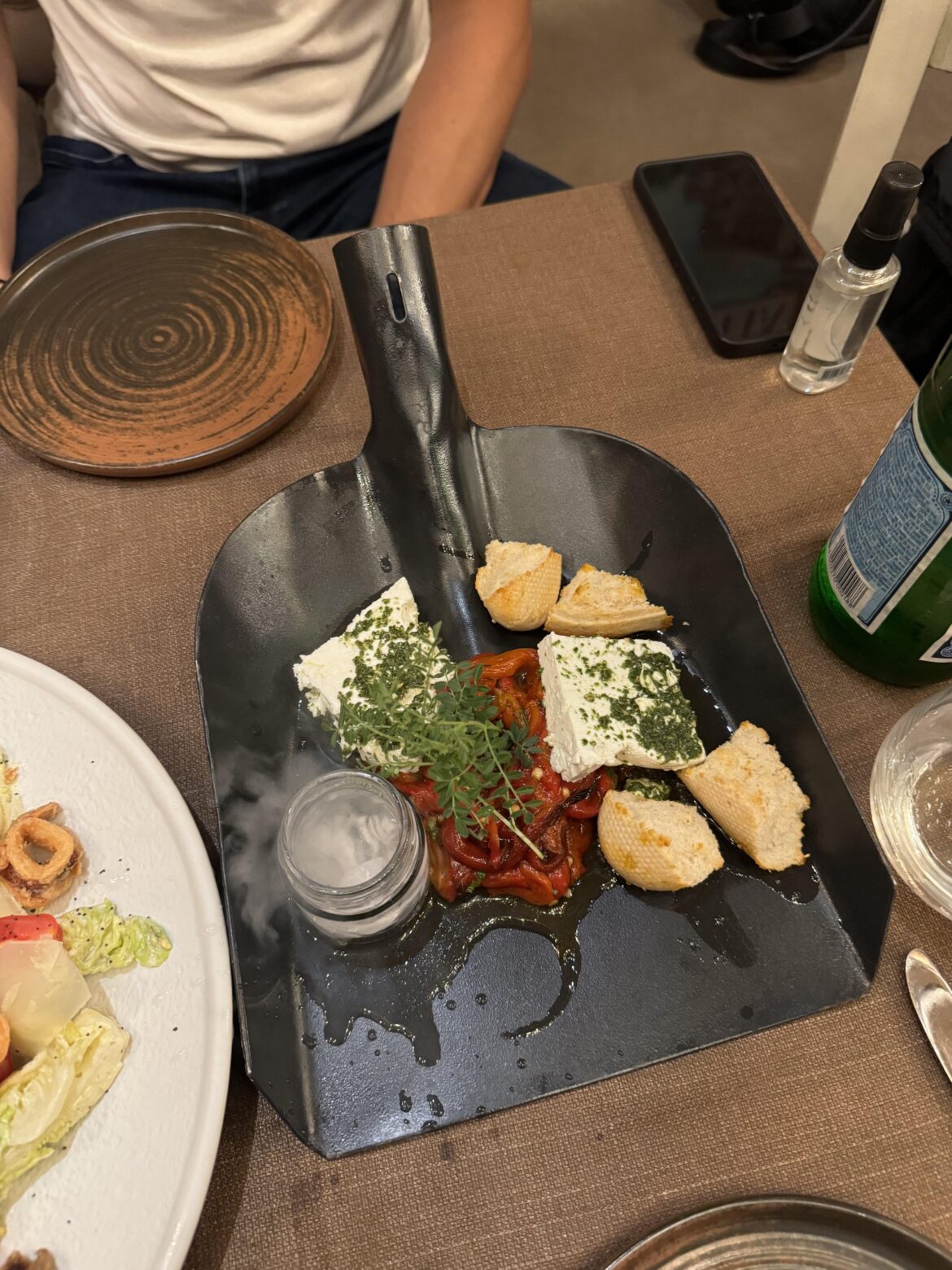 Spotted in Sofia, Bulgaria: when your meal really digs in