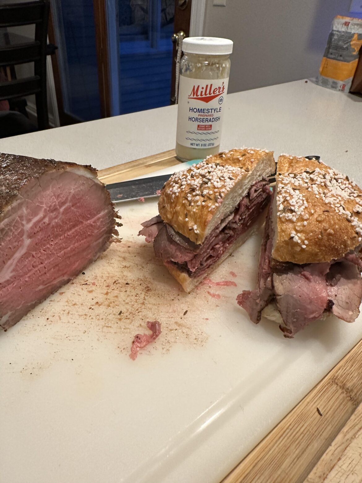 Homemade beef on weck with Miller’s horseradish of course.