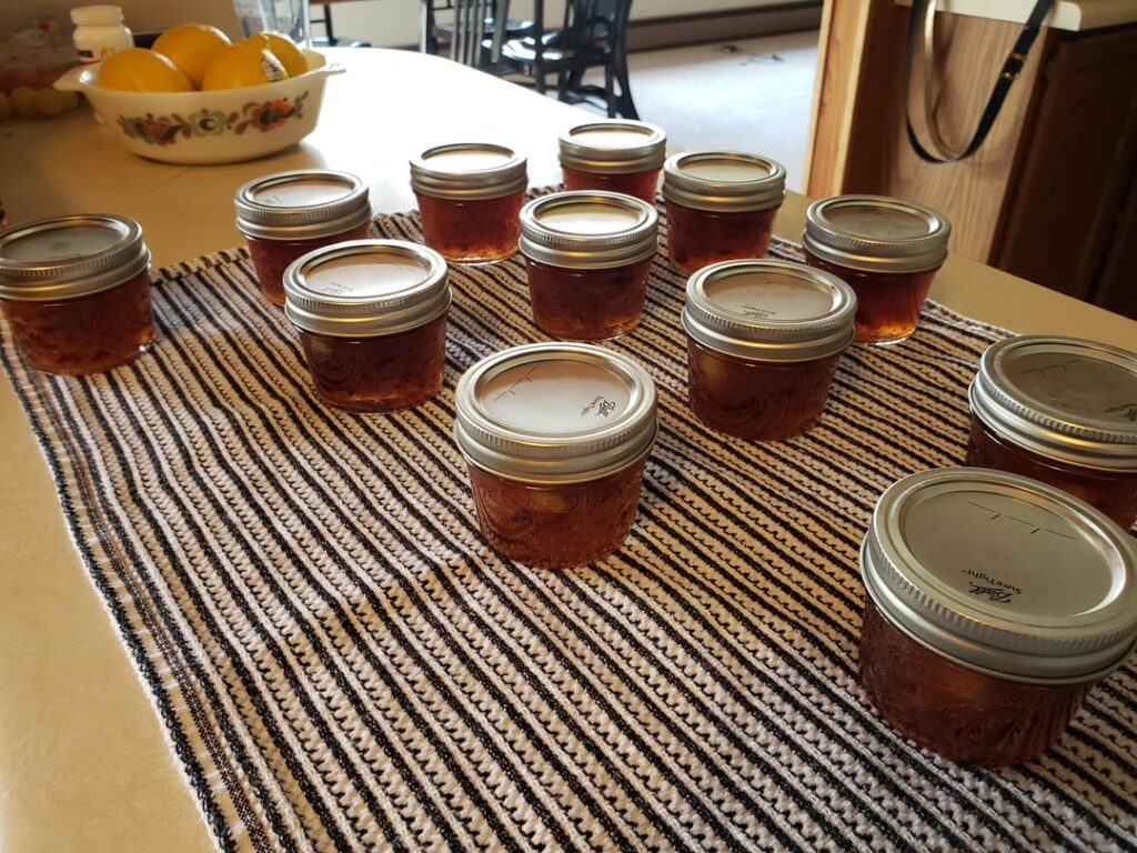 First attempt at jam making and canning