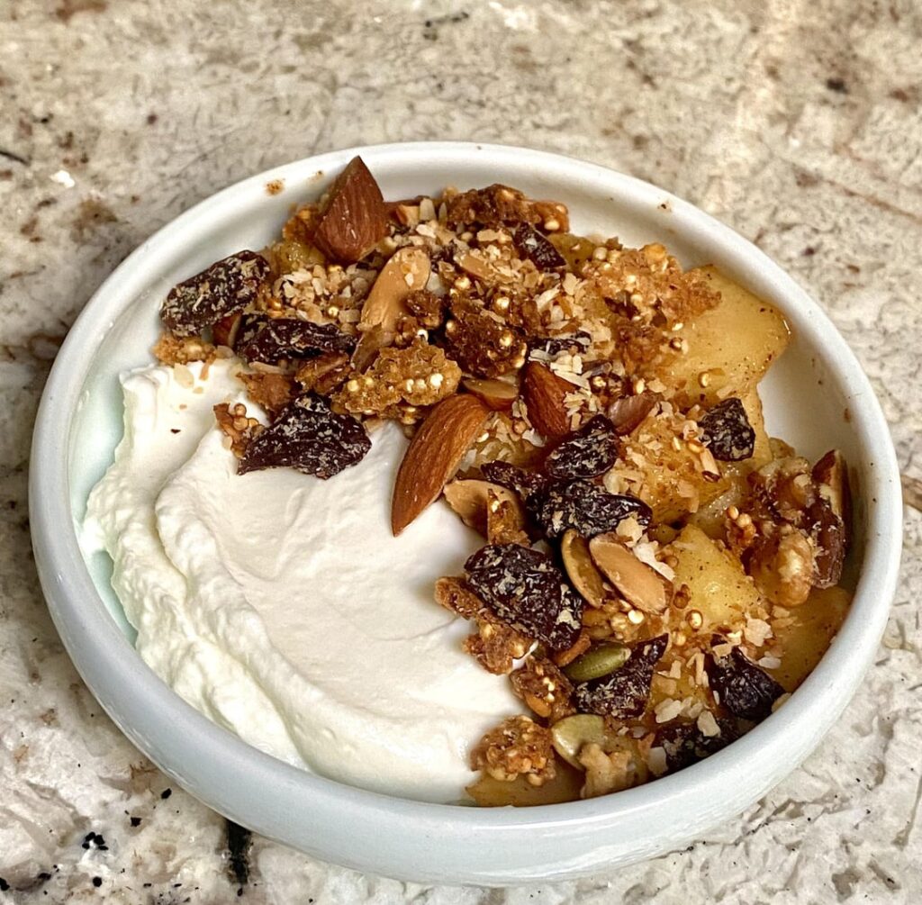 Crispy granola + Greek Yogurt