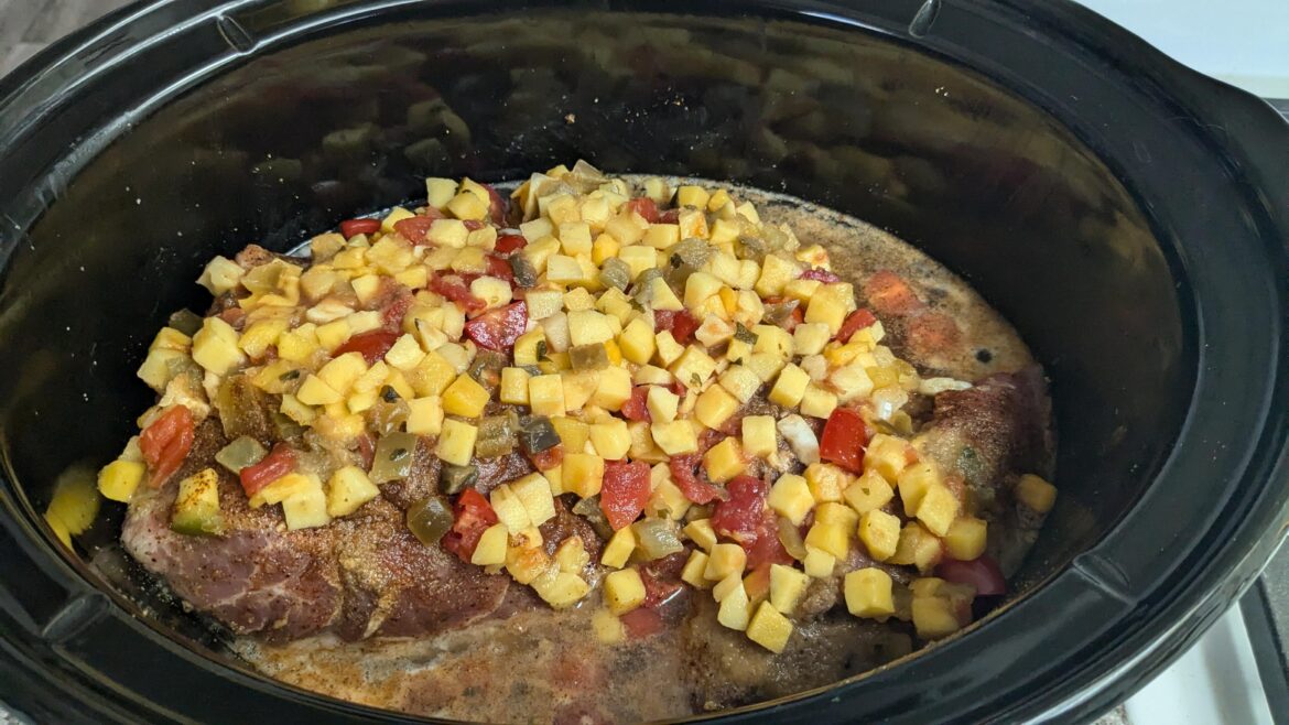 Mango salsa pulled pork