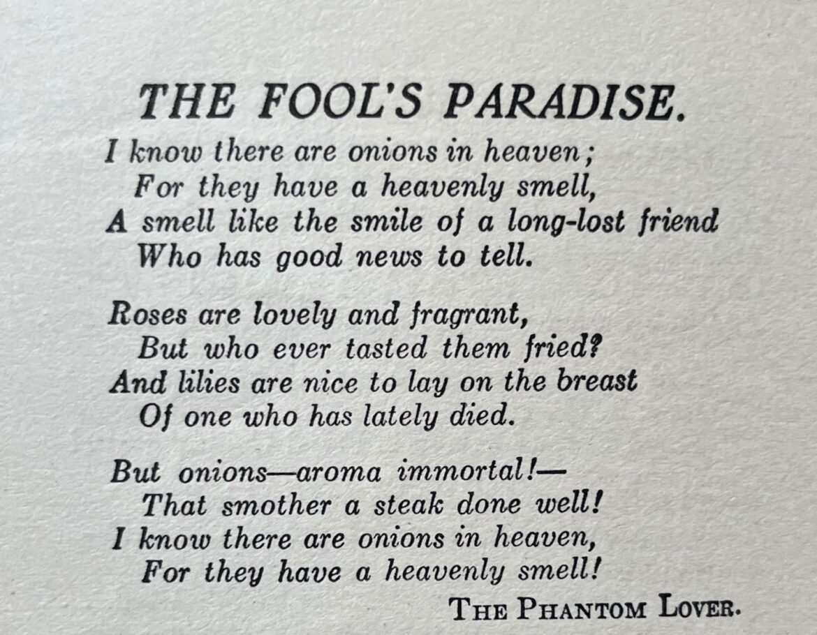 Found in a book of poems from 1925