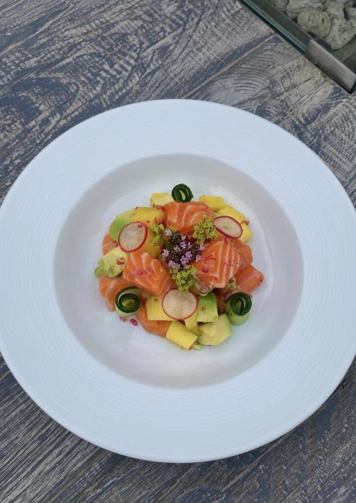 Alaskan Trout with Avocado and Mango Salad