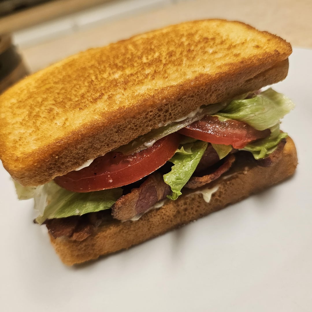 Had my yearly BLT craving. Decided to upgrade it with some sliced