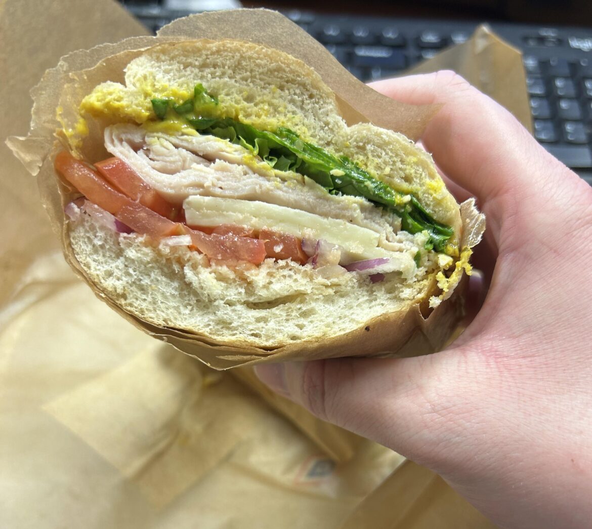 Sandwich from the Safeway deli in my town