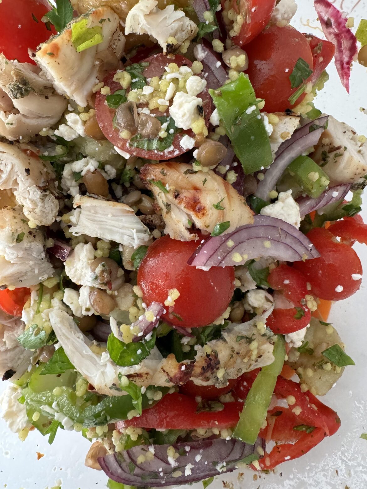 Salad – grilled chicken and veggies Salad - grilled chicken and veggies